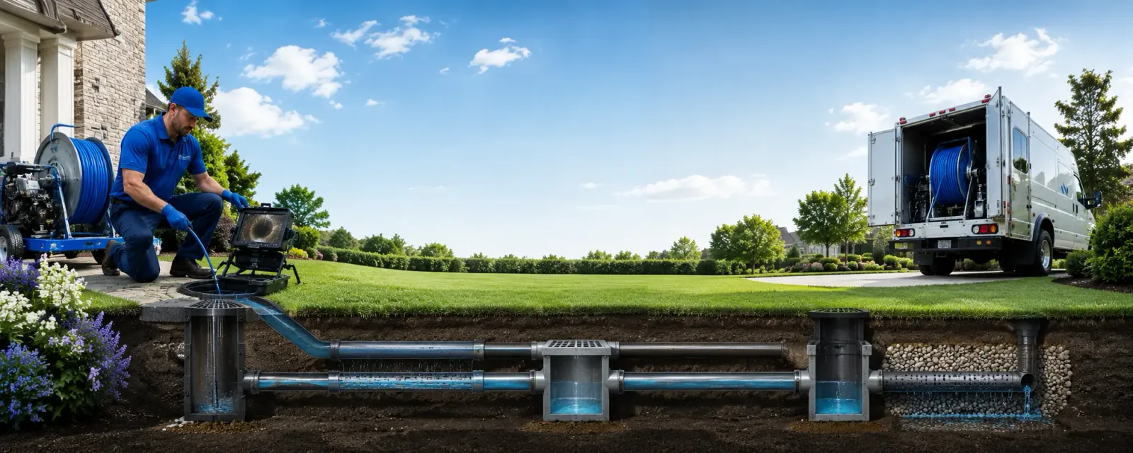 Outdoor drain cleaning information for Sand Lake, NY